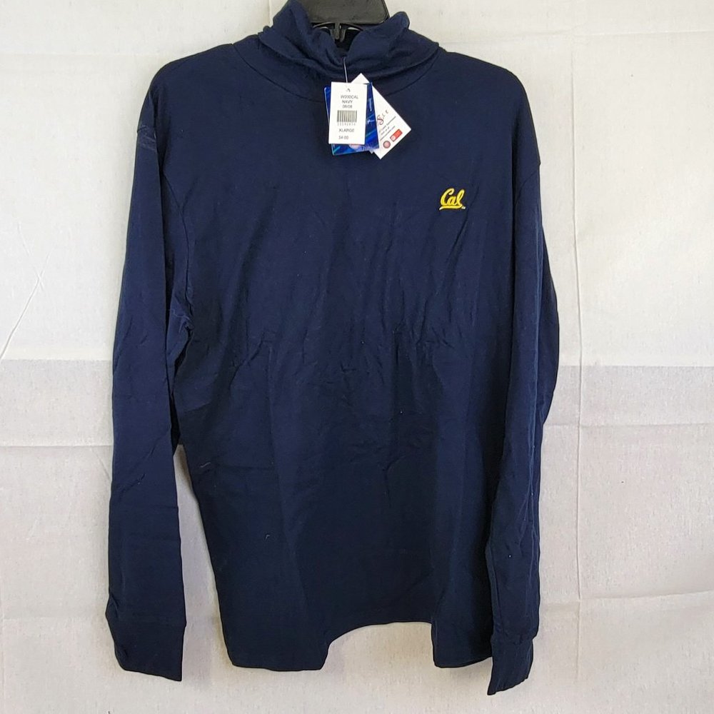 UC Berkeley - Women's Turtleneck Long Sleeve (Navy) With Cal Logo - Collegiate
